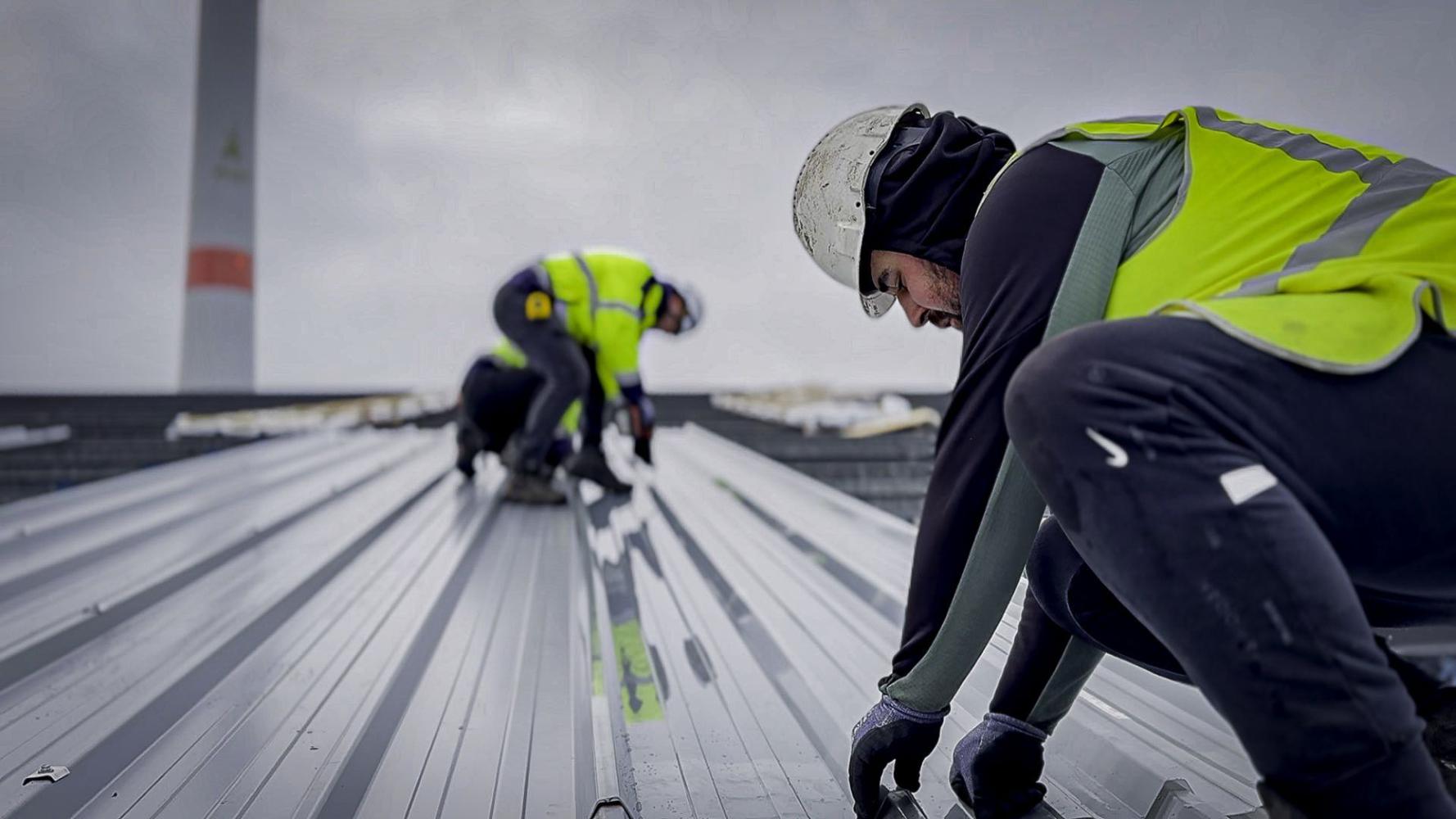 Industriële dakwerken hellende daken